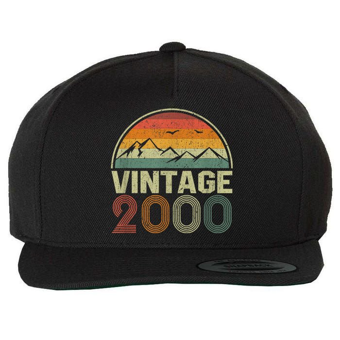 Classic 23rd Birthday Gift Idea Vintage 2000 Wool Snapback Cap