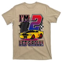 Cutes 2nd Birthday Racing Car Birthday Let's Roll Gift T-Shirt