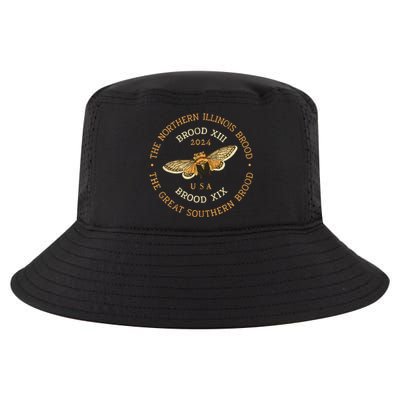 Cicada 2024 Brood Xix & Xiii Co Emergence Magicicada Vintage Cool Comfort Performance Bucket Hat