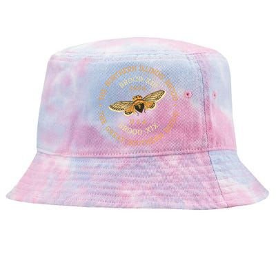 Cicada 2024 Brood Xix & Xiii Co Emergence Magicicada Vintage Tie-Dyed Bucket Hat