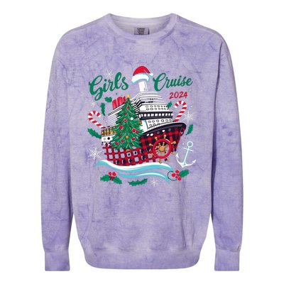 Cruise 2024 Christmas Holiday Cruise Ship Vacation Colorblast Crewneck Sweatshirt