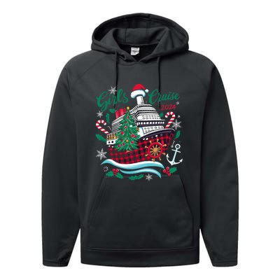 Cruise 2024 Christmas Holiday Cruise Ship Vacation Performance Fleece Hoodie