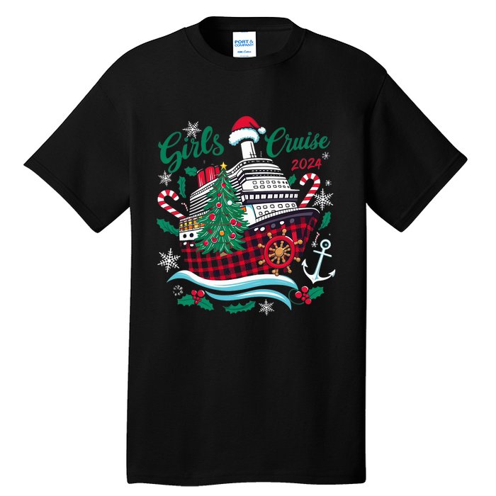 Cruise 2024 Christmas Holiday Cruise Ship Vacation Tall T-Shirt