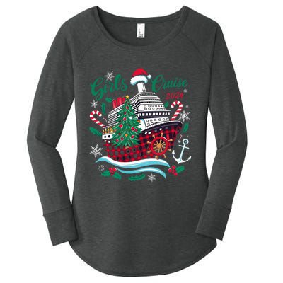 Cruise 2024 Christmas Holiday Cruise Ship Vacation Women's Perfect Tri Tunic Long Sleeve Shirt