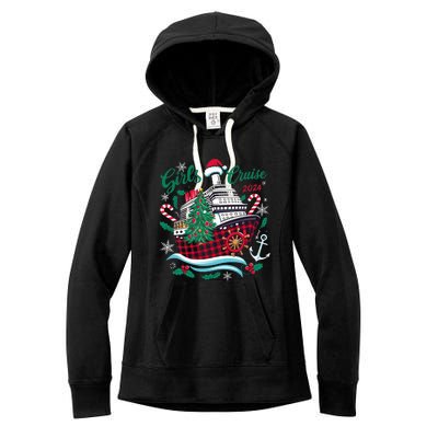 Cruise 2024 Christmas Holiday Cruise Ship Vacation Women's Fleece Hoodie