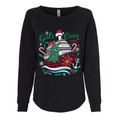 Cruise 2024 Christmas Holiday Cruise Ship Vacation Womens California Wash Sweatshirt