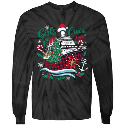 Cruise 2024 Christmas Holiday Cruise Ship Vacation Tie-Dye Long Sleeve Shirt