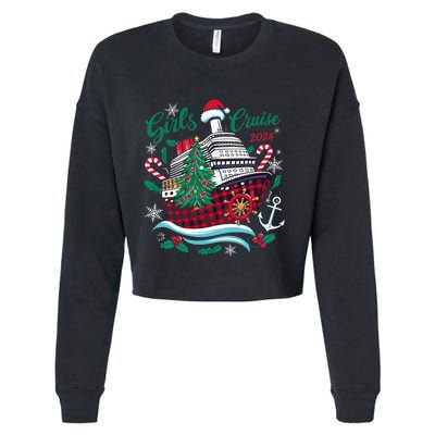 Cruise 2024 Christmas Holiday Cruise Ship Vacation Cropped Pullover Crew