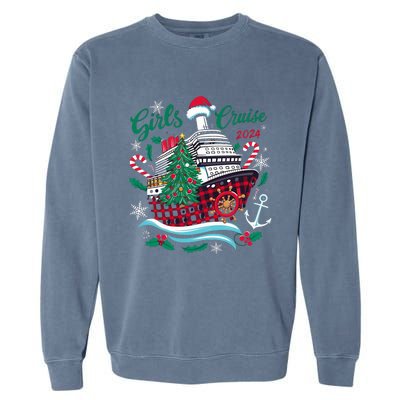 Cruise 2024 Christmas Holiday Cruise Ship Vacation Garment-Dyed Sweatshirt