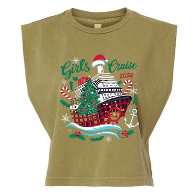 Cruise 2024 Christmas Holiday Cruise Ship Vacation Garment-Dyed Women's Muscle Tee