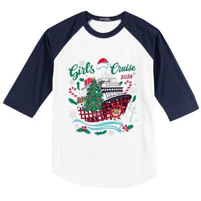 Cruise 2024 Christmas Holiday Cruise Ship Vacation Baseball Sleeve Shirt