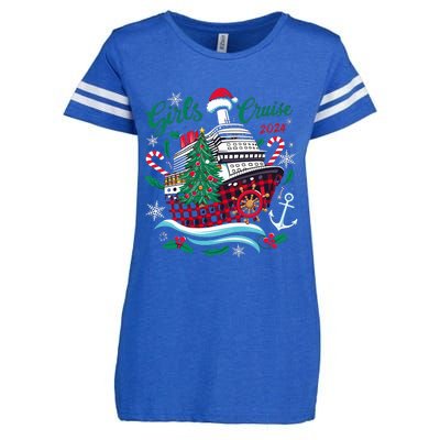 Cruise 2024 Christmas Holiday Cruise Ship Vacation Enza Ladies Jersey Football T-Shirt