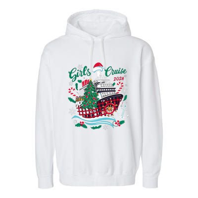 Cruise 2024 Christmas Holiday Cruise Ship Vacation Garment-Dyed Fleece Hoodie