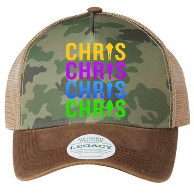 Chris 2024 Chris Personalized First Name Legacy Tie Dye Trucker Hat