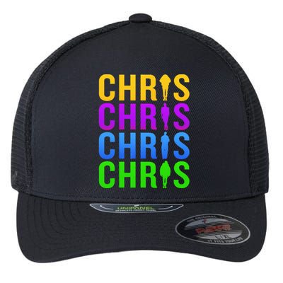 Chris 2024 Chris Personalized First Name Flexfit Unipanel Trucker Cap