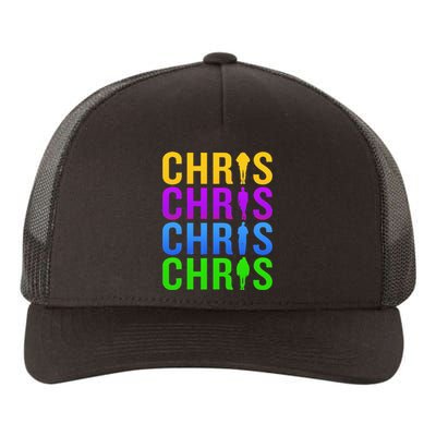 Chris 2024 Chris Personalized First Name Yupoong Adult 5-Panel Trucker Hat