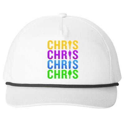 Chris 2024 Chris Personalized First Name Snapback Five-Panel Rope Hat