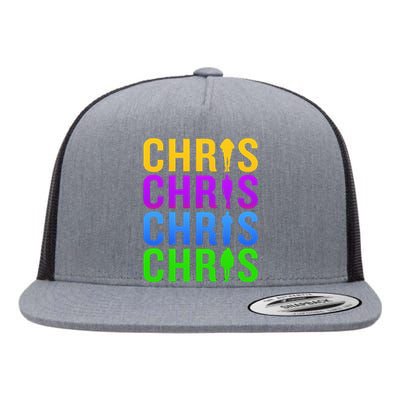 Chris 2024 Chris Personalized First Name Flat Bill Trucker Hat