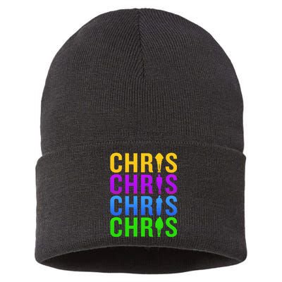 Chris 2024 Chris Personalized First Name Sustainable Knit Beanie