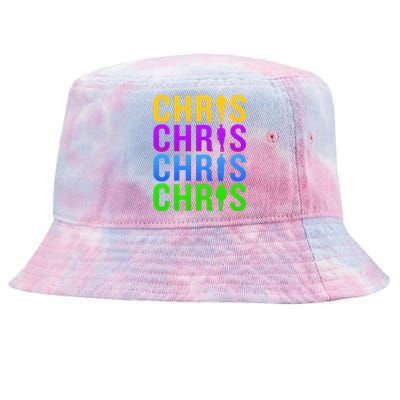 Chris 2024 Chris Personalized First Name Tie-Dyed Bucket Hat