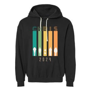 Chris 2024 Chris Personalized First Name Garment-Dyed Fleece Hoodie