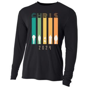 Chris 2024 Chris Personalized First Name Cooling Performance Long Sleeve Crew