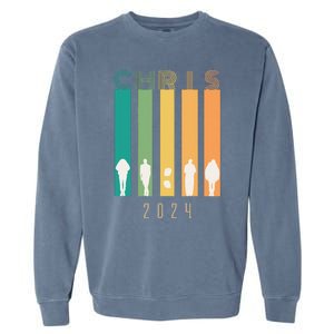 Chris 2024 Chris Personalized First Name Garment-Dyed Sweatshirt