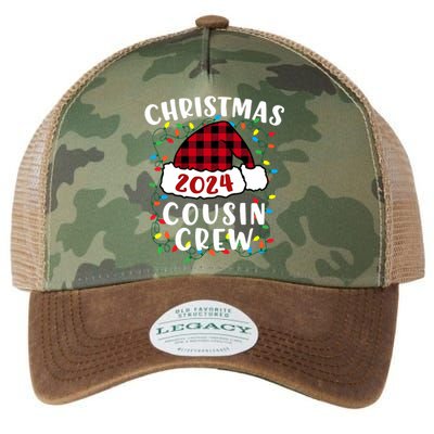 Christmas 2024 Cousin Crew Xmas Lights Santa Hat Pajamas Legacy Tie Dye Trucker Hat