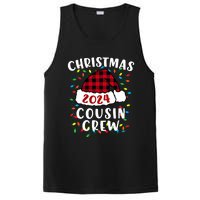 Christmas 2024 Cousin Crew Xmas Lights Santa Hat Pajamas PosiCharge Competitor Tank