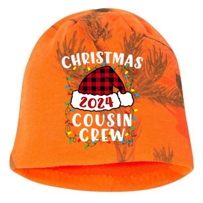 Christmas 2024 Cousin Crew Xmas Lights Santa Hat Pajamas Kati - Camo Knit Beanie