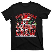 Christmas 2024 Cousin Crew Xmas Lights Santa Hat Pajamas T-Shirt