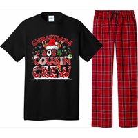 Christmas 2024 Cousin Crew Xmas Lights Santa Hat Pajamas Pajama Set