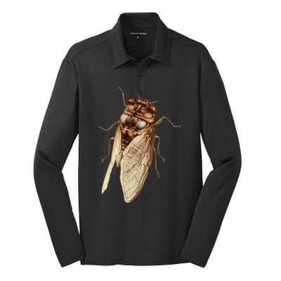 Cicada 2024 Silk Touch Performance Long Sleeve Polo