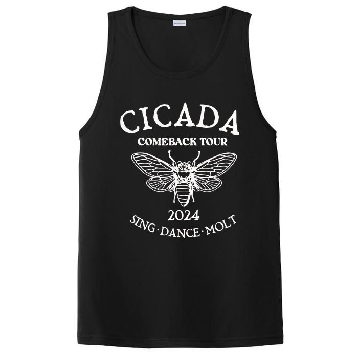 Cicada 2024 Cicada Reunion Funny Cicada Concert PosiCharge Competitor Tank