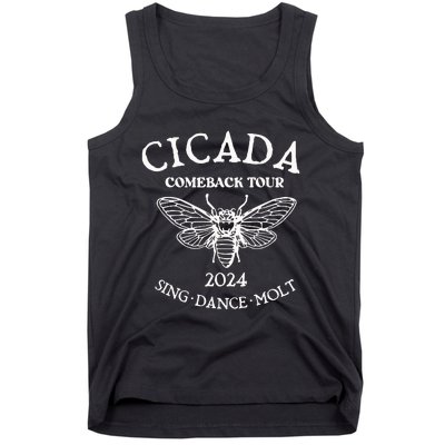 Cicada 2024 Cicada Reunion Funny Cicada Concert Tank Top