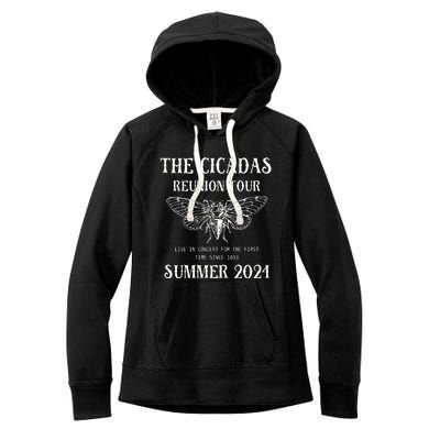 Cicada 2024 Cicada Reunion Funny Cicada Concert Women's Fleece Hoodie