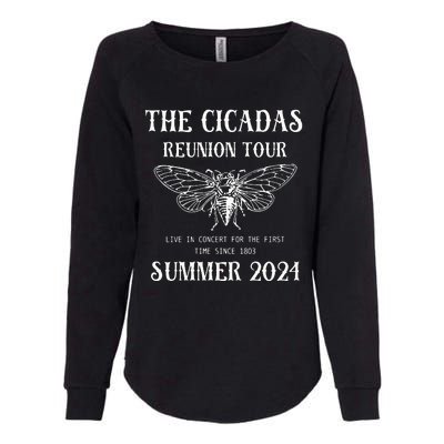 Cicada 2024 Cicada Reunion Funny Cicada Concert Womens California Wash Sweatshirt