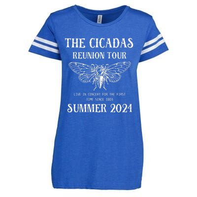 Cicada 2024 Cicada Reunion Funny Cicada Concert Enza Ladies Jersey Football T-Shirt