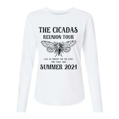 Cicada 2024 Cicada Reunion Funny Cicada Concert Womens Cotton Relaxed Long Sleeve T-Shirt