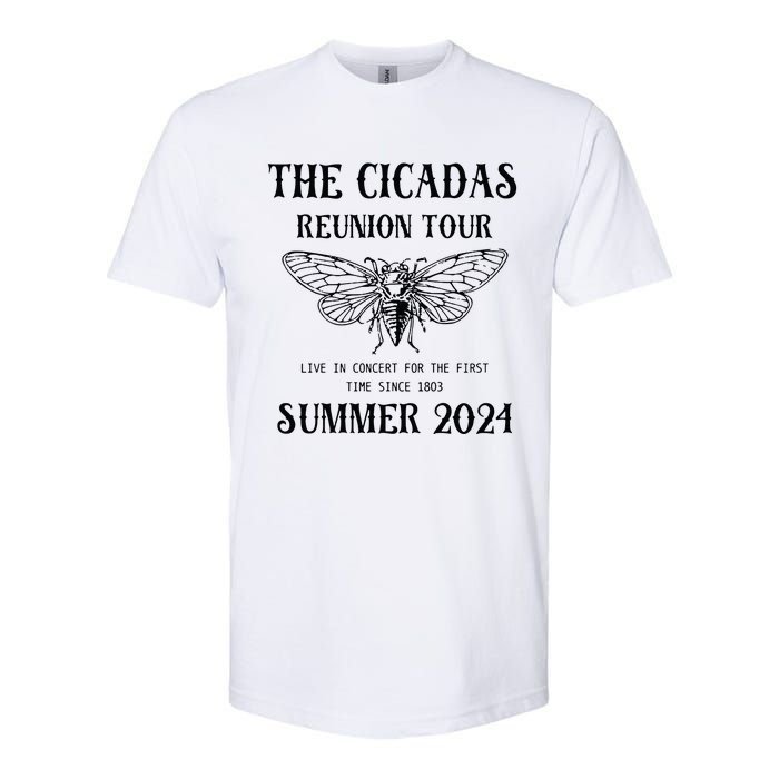 Cicada 2024 Cicada Reunion Funny Cicada Concert Softstyle CVC T-Shirt