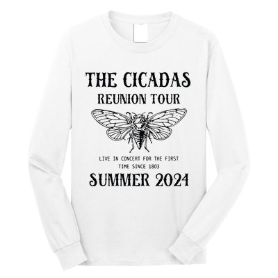 Cicada 2024 Cicada Reunion Funny Cicada Concert Long Sleeve Shirt