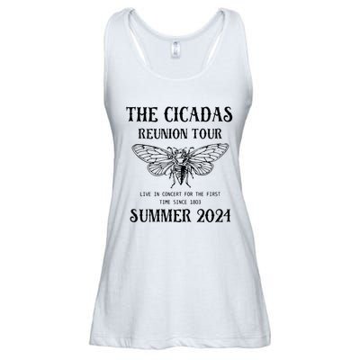 Cicada 2024 Cicada Reunion Funny Cicada Concert Ladies Essential Flowy Tank