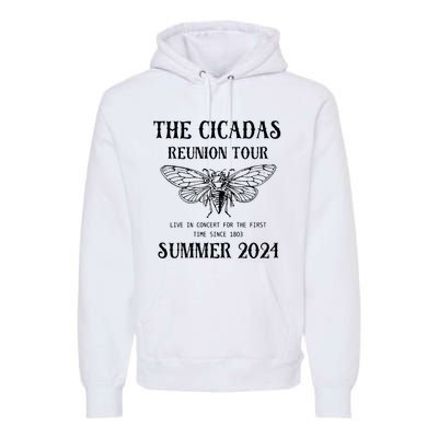 Cicada 2024 Cicada Reunion Funny Cicada Concert Premium Hoodie