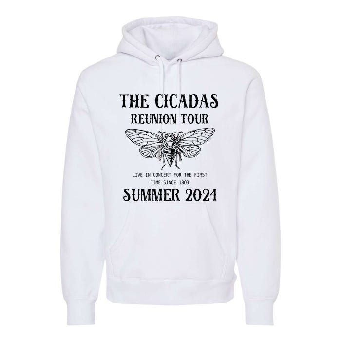 Cicada 2024 Cicada Reunion Funny Cicada Concert Premium Hoodie