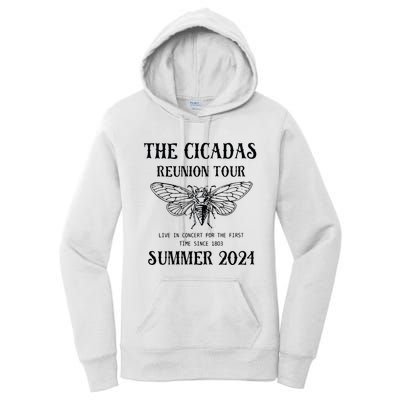 Cicada 2024 Cicada Reunion Funny Cicada Concert Women's Pullover Hoodie