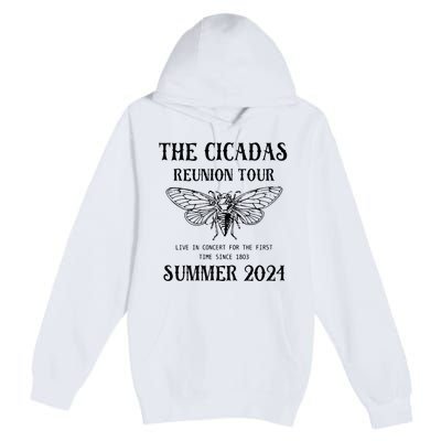 Cicada 2024 Cicada Reunion Funny Cicada Concert Premium Pullover Hoodie