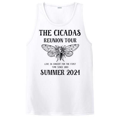 Cicada 2024 Cicada Reunion Funny Cicada Concert PosiCharge Competitor Tank