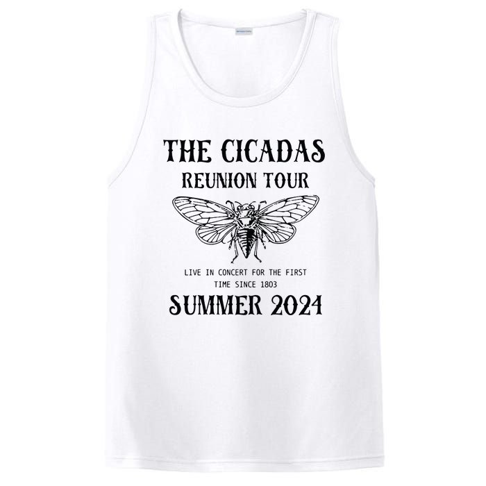 Cicada 2024 Cicada Reunion Funny Cicada Concert PosiCharge Competitor Tank