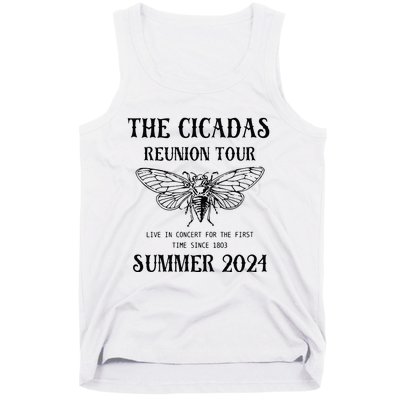 Cicada 2024 Cicada Reunion Funny Cicada Concert Tank Top