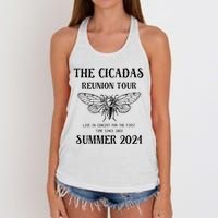 Cicada 2024 Cicada Reunion Funny Cicada Concert Women's Knotted Racerback Tank